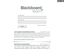 Tablet Screenshot of blackboard.eacc.edu